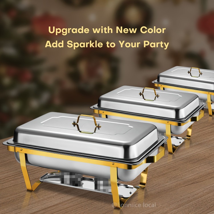 Silver and Gold Accent Deluxe 8Qt full size Stainless Steele Silver and Gold Accent Deluxe 8Qt full size Stainless Steele